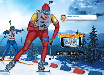 Biathlon mania - картинки старых онлайн игр