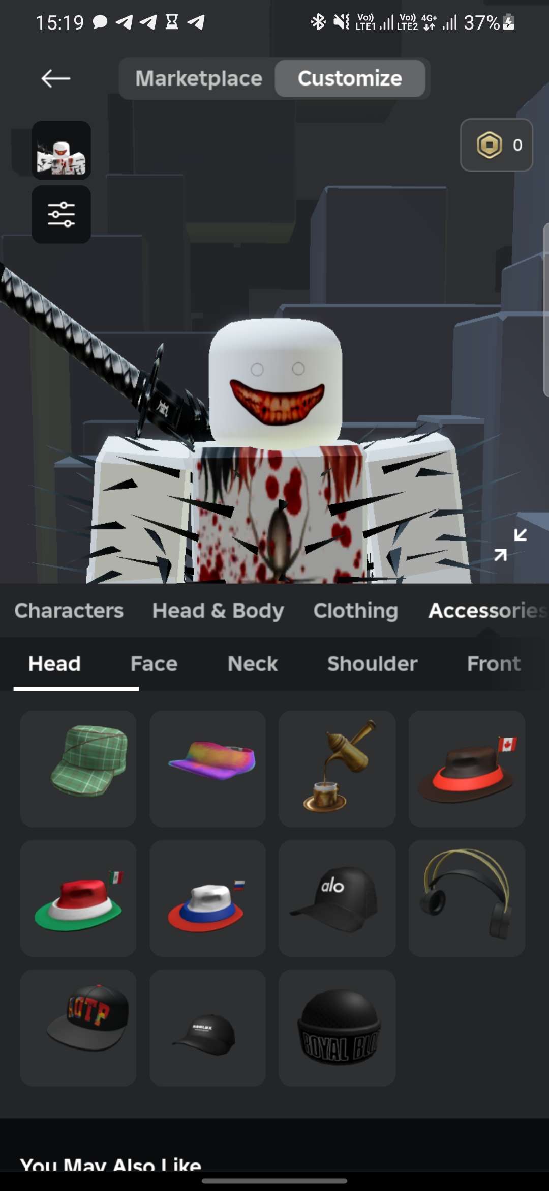 продажа аккаунта к игре Roblox