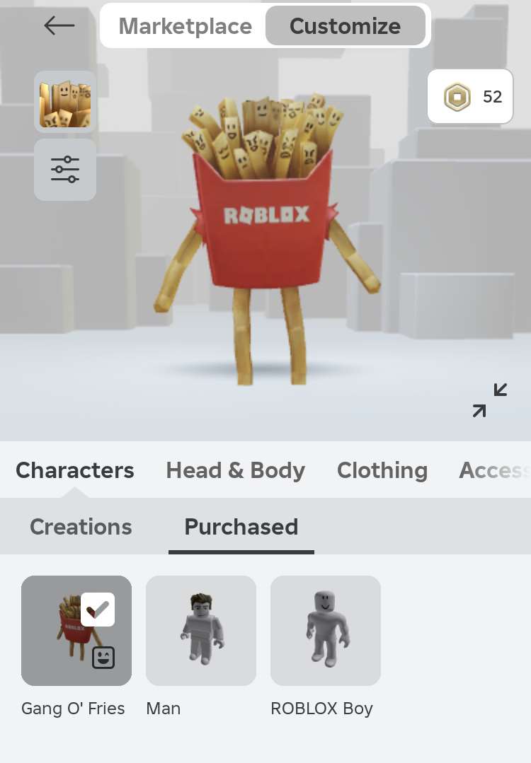 продажа аккаунта к игре Roblox