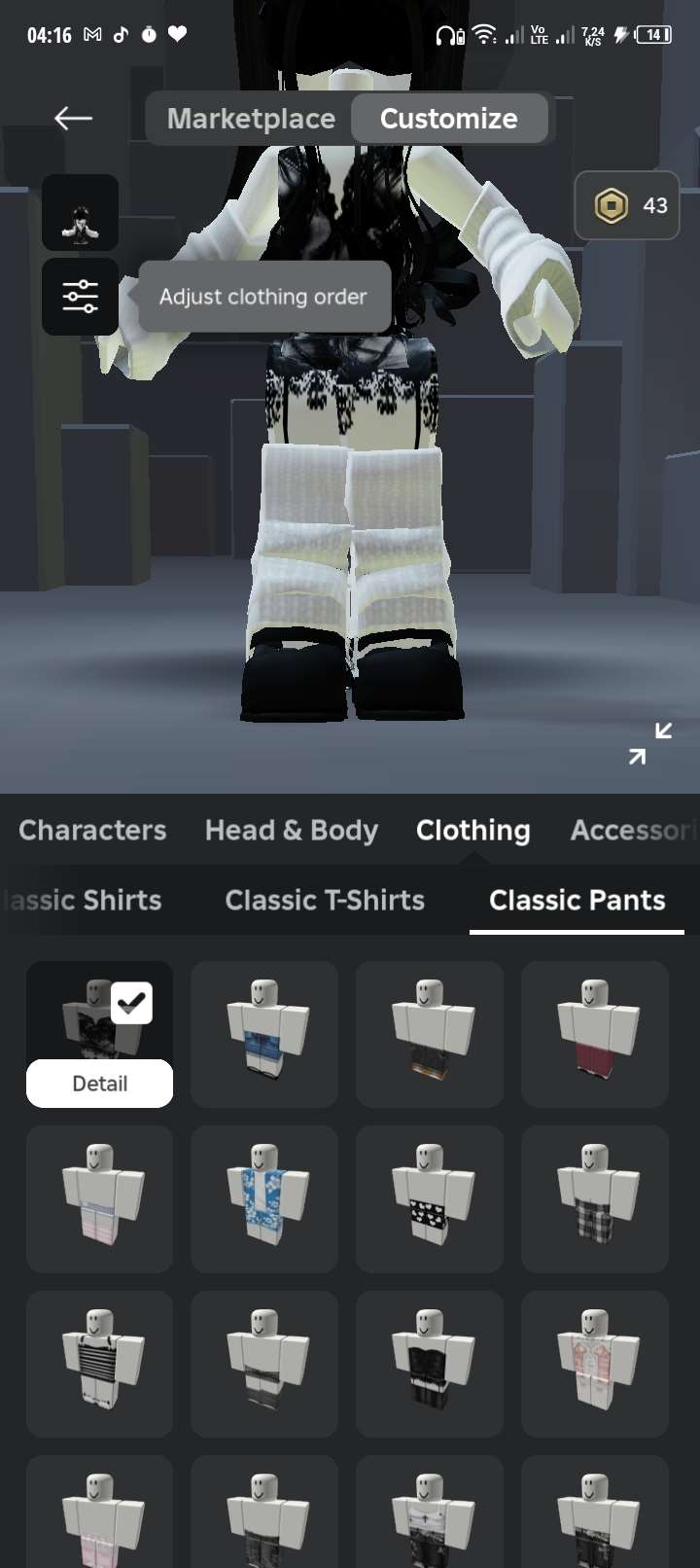 продажа аккаунта к игре Roblox