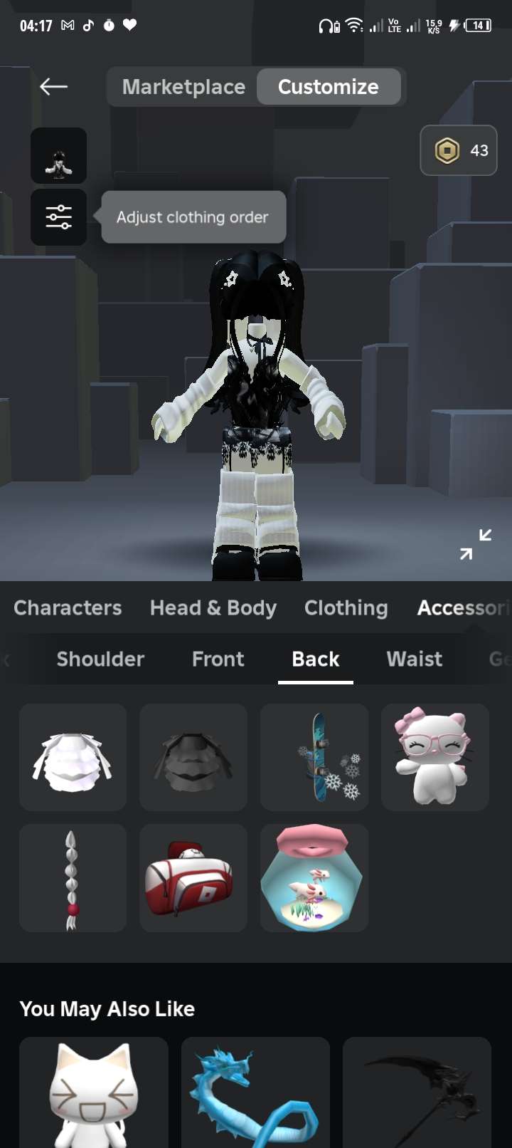 продажа аккаунта к игре Roblox