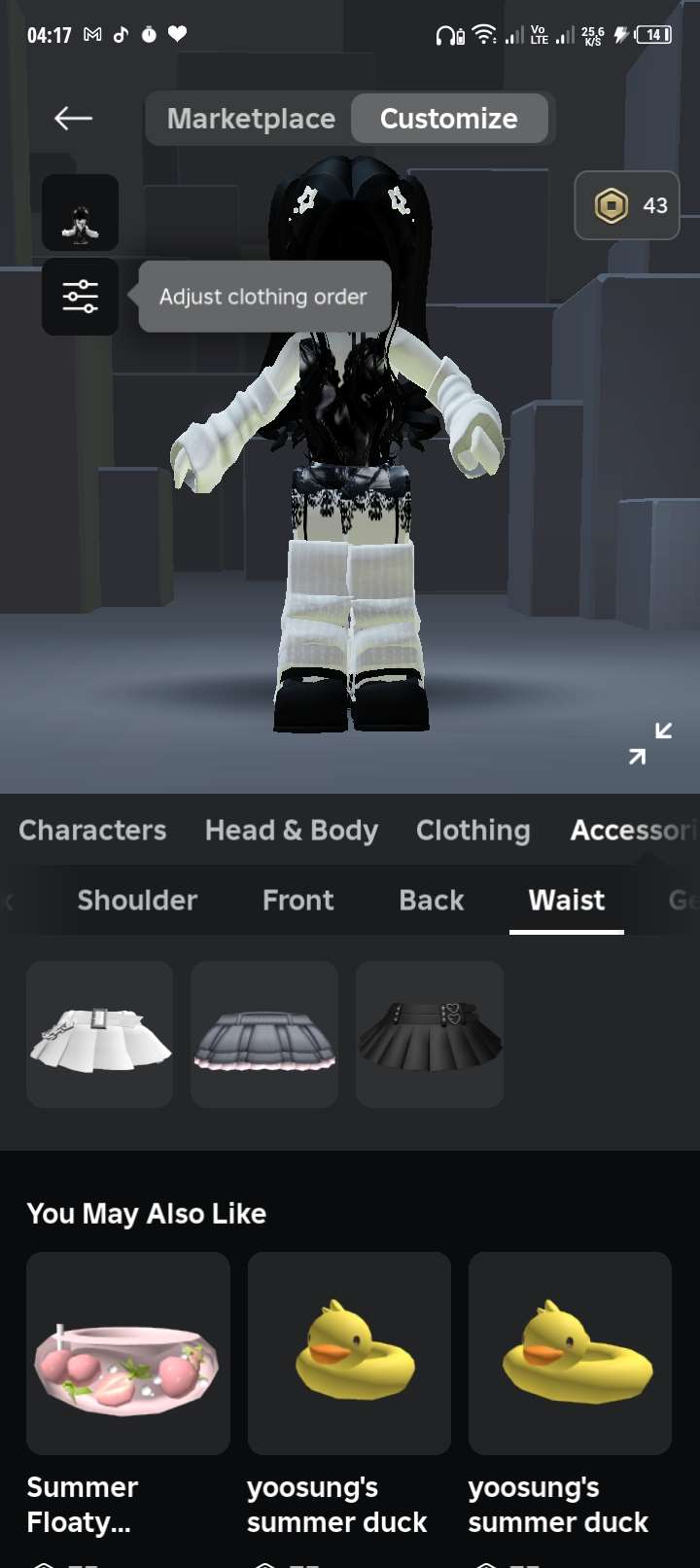 продажа аккаунта к игре Roblox