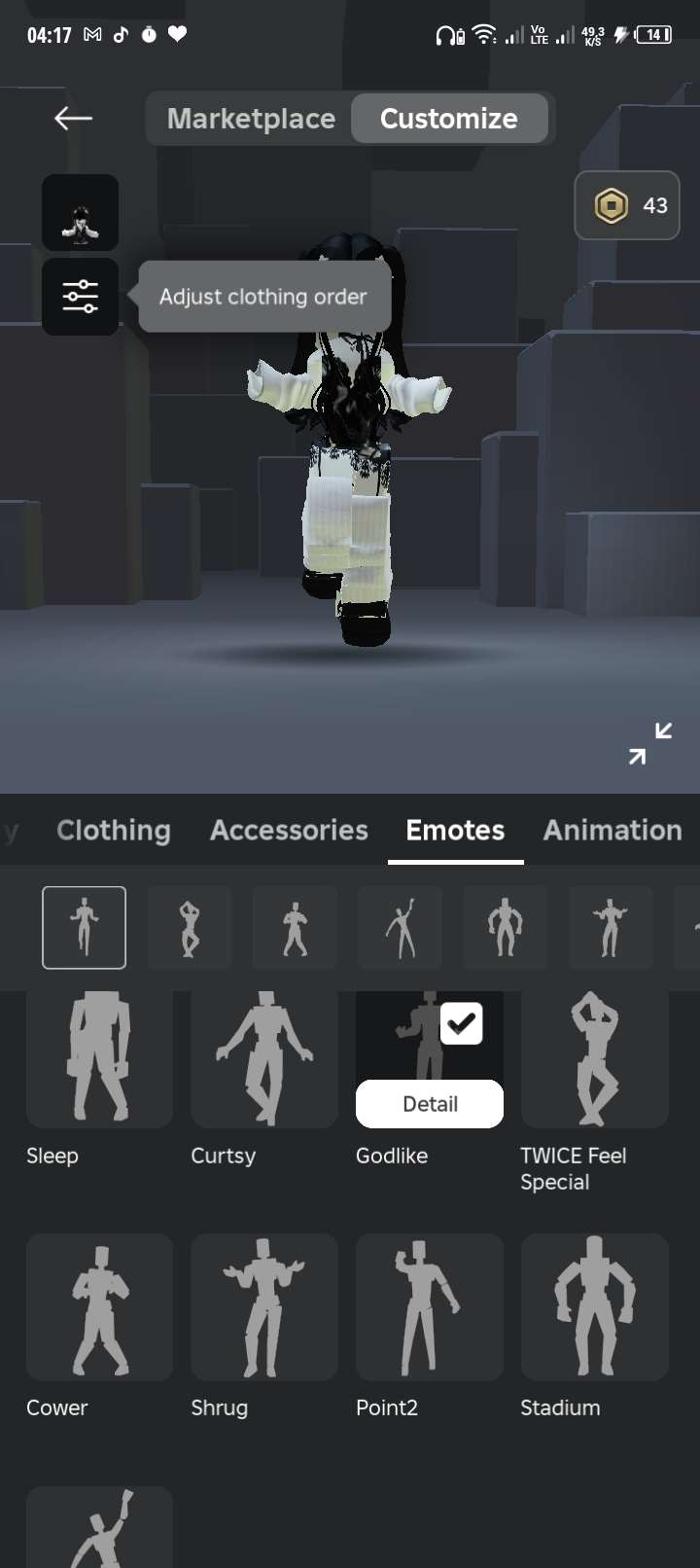 продажа аккаунта к игре Roblox