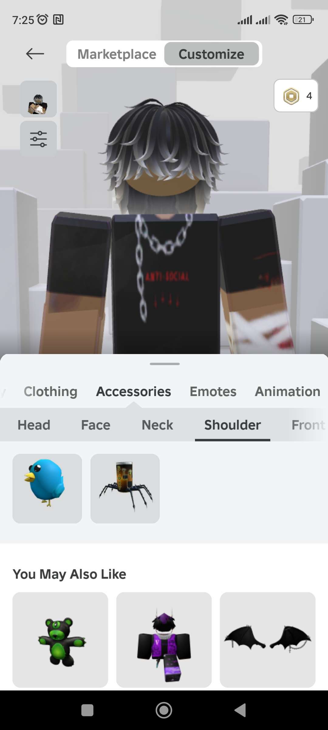 продажа аккаунта к игре Roblox