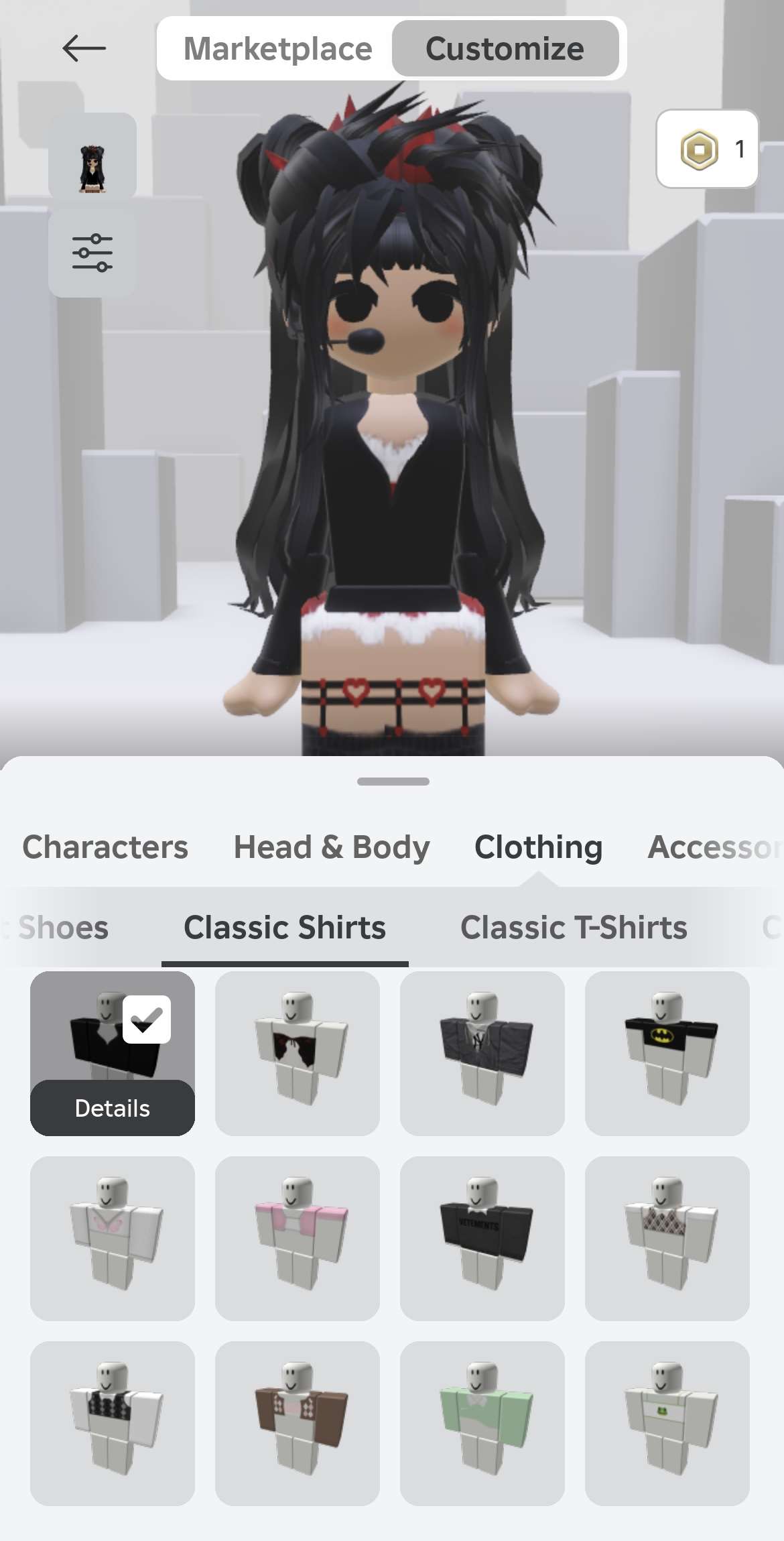 продажа аккаунта к игре Roblox