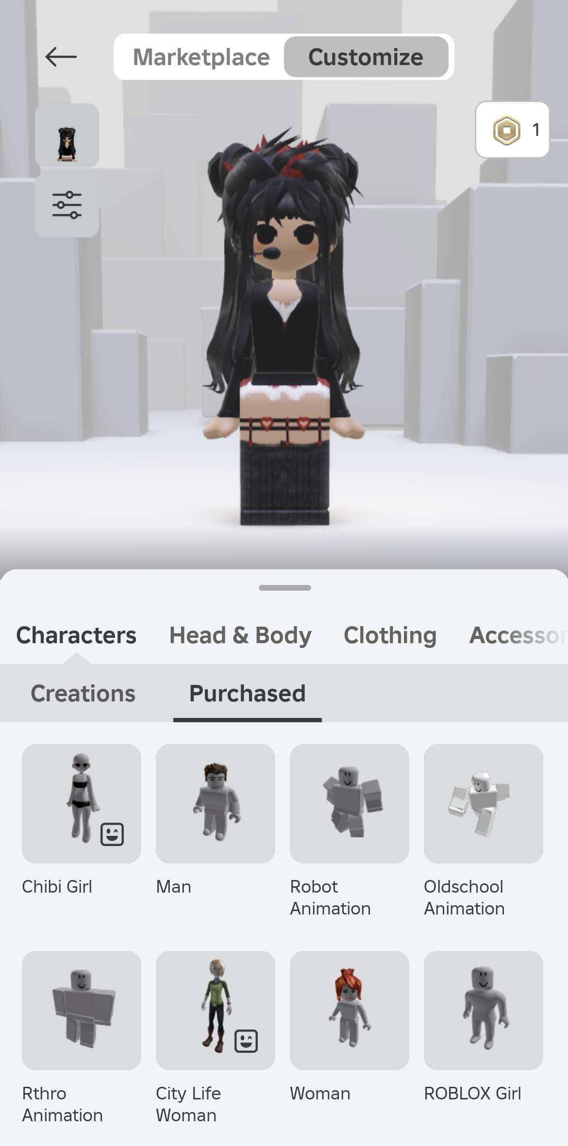 продажа аккаунта к игре Roblox