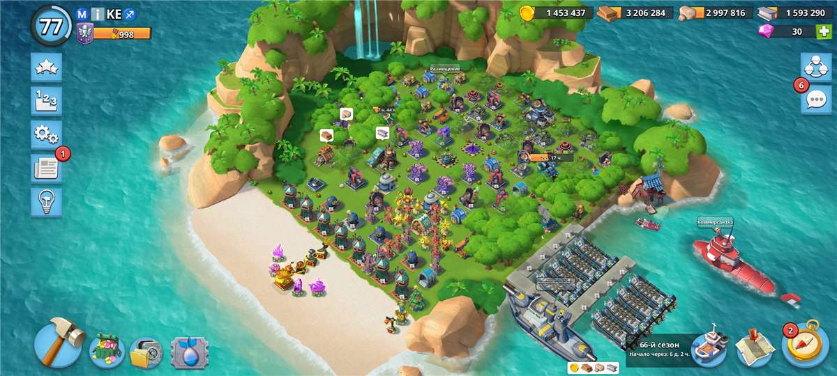 Скриншоты к игре Boom Beach продажа аккаунта к игре Boom Beach