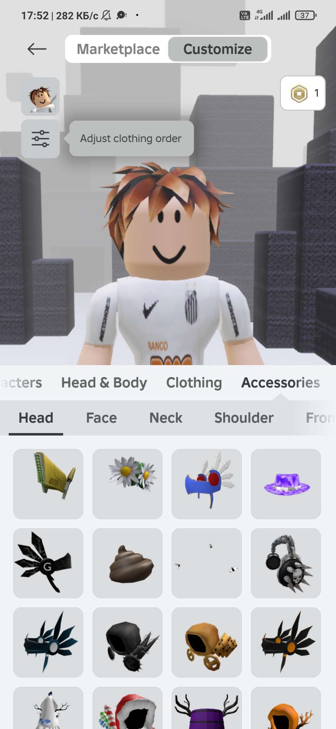 продажа аккаунта к игре Roblox