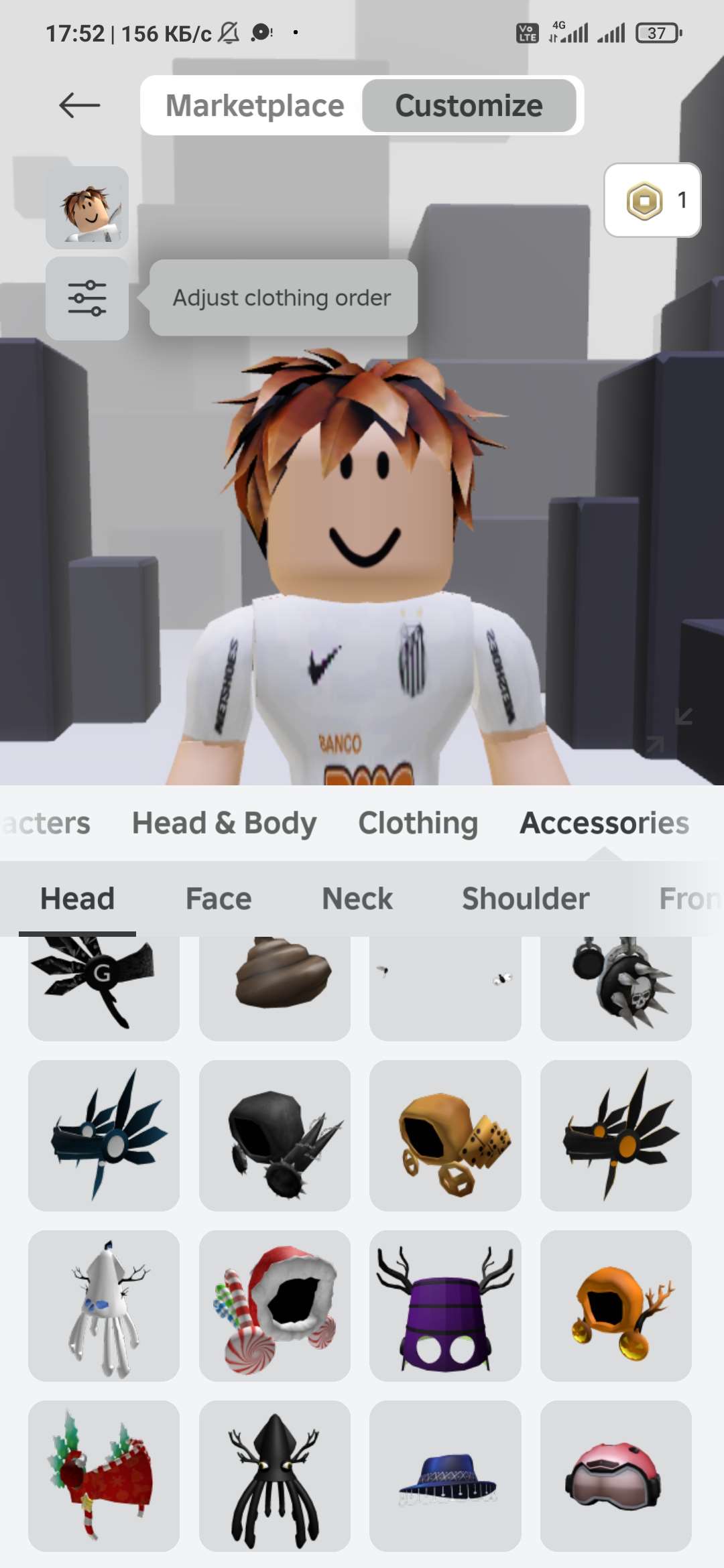 продажа аккаунта к игре Roblox