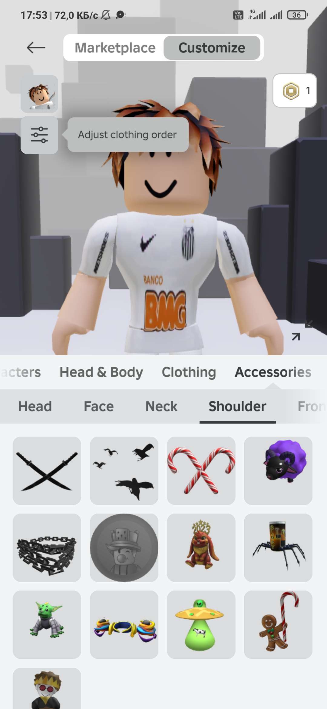 продажа аккаунта к игре Roblox