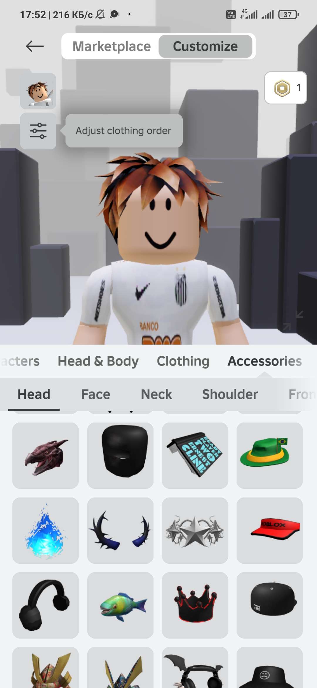 продажа аккаунта к игре Roblox