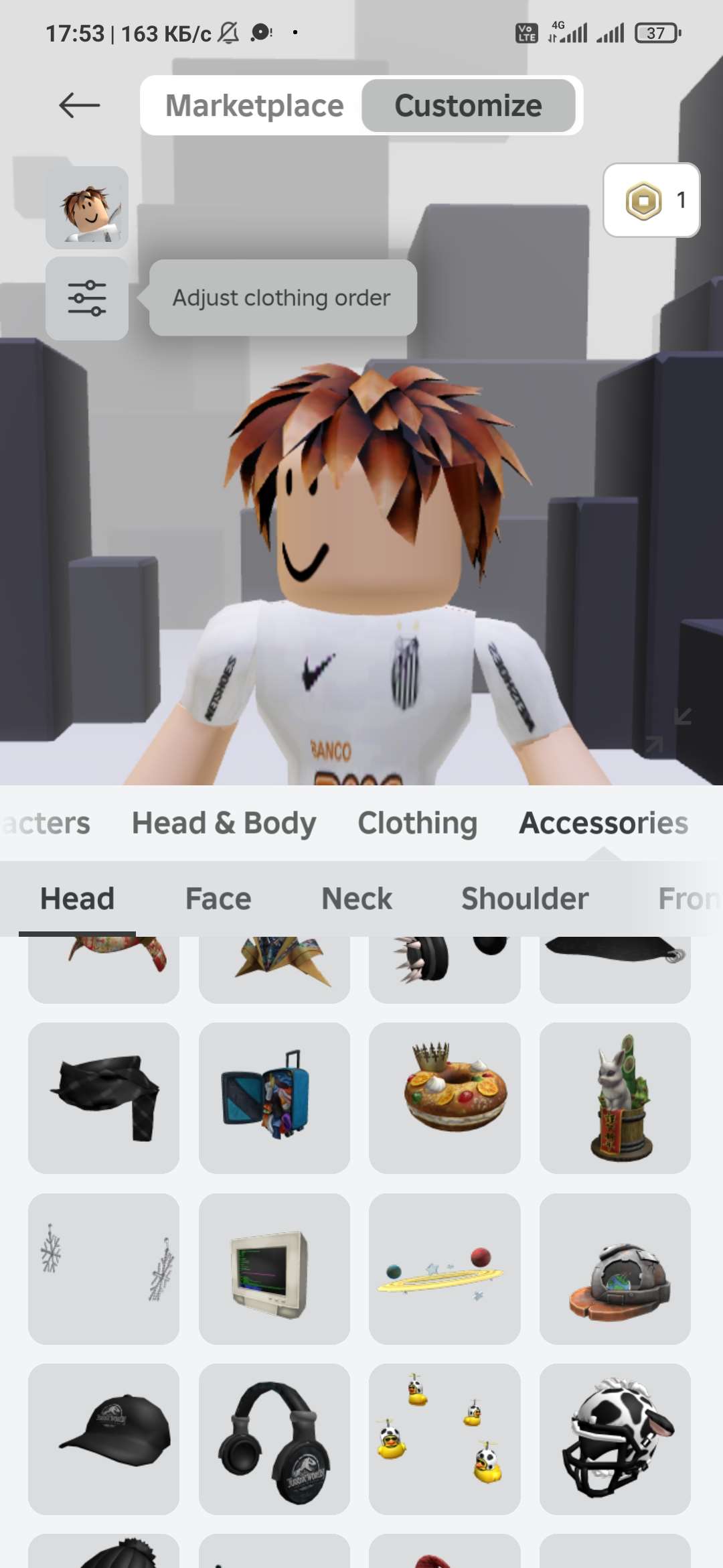 продажа аккаунта к игре Roblox