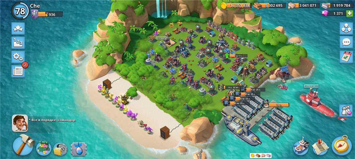 Скриншоты к игре Boom Beach продажа аккаунта к игре Boom Beach