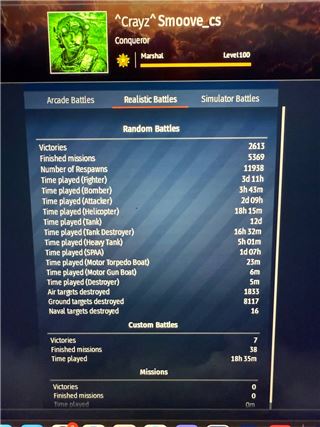 купить аккаунт War Thunder