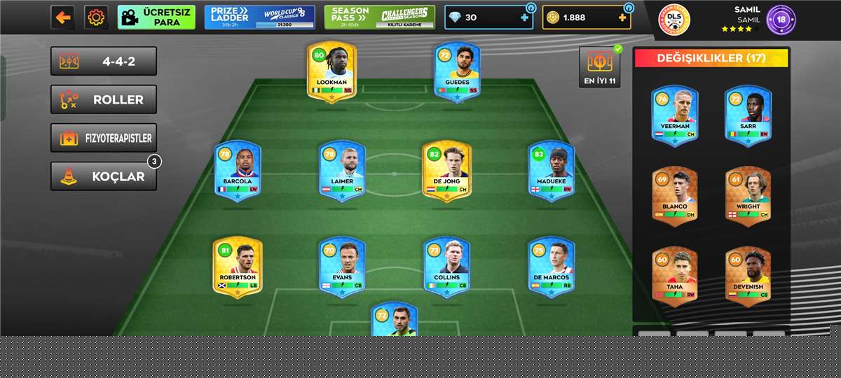 продажа аккаунта к игре Dream league soccer 2024