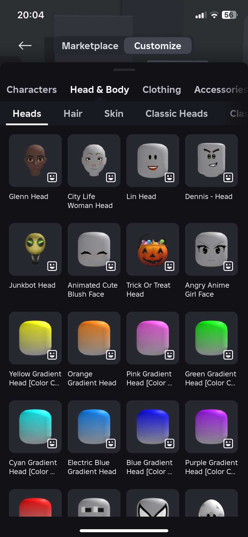 Скриншоты к игре Roblox продажа аккаунта к игре Roblox