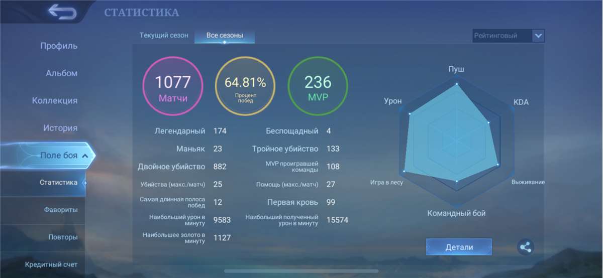 Скриншоты к игре Mobile Legends продажа аккаунта к игре Mobile Legends