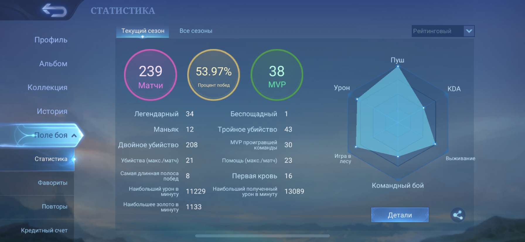 Скриншоты к игре Mobile Legends продажа аккаунта к игре Mobile Legends