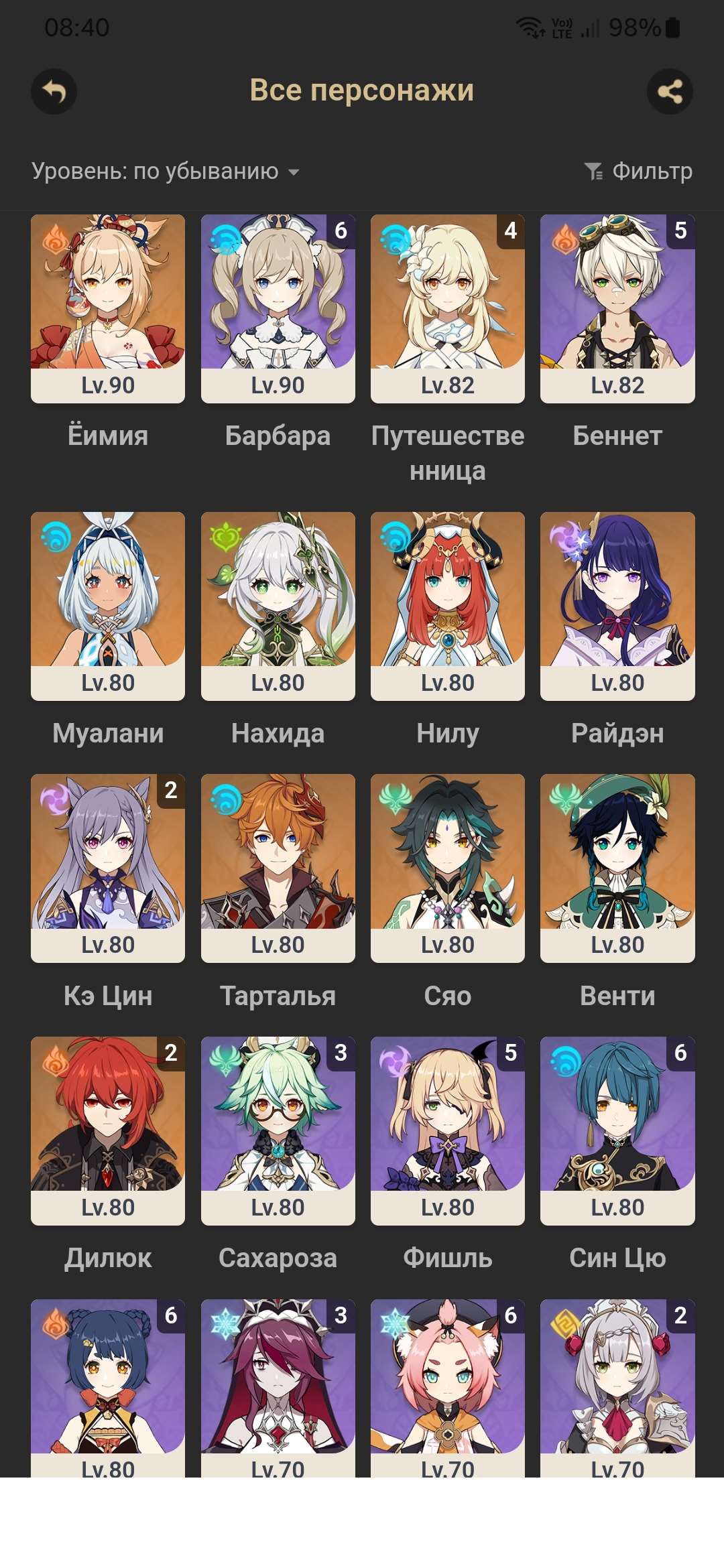 Скриншоты к игре Genshin Impact продажа аккаунта к игре Genshin Impact