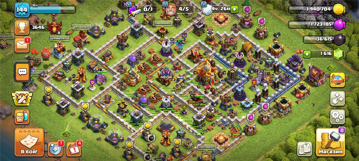 Скриншоты к игре Clash of Clans продажа аккаунта к игре Clash of Clans