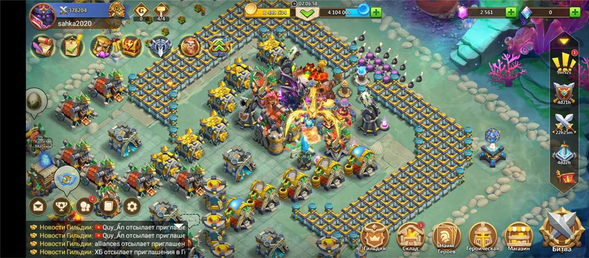 Скриншоты к игре Castle Clash продажа аккаунта к игре Castle Clash