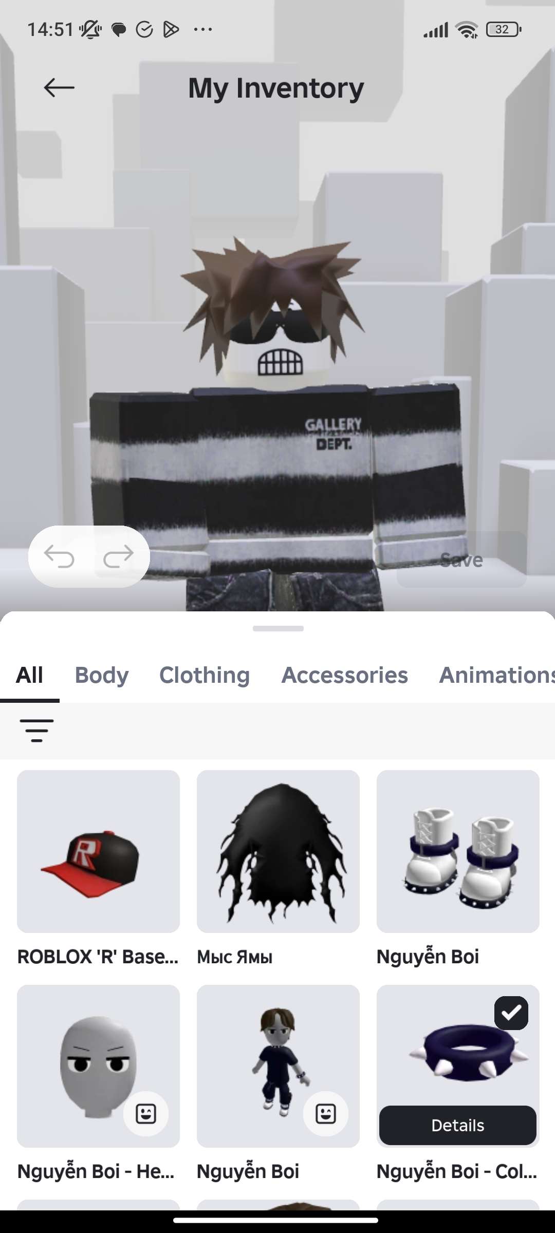 продажа аккаунта к игре Roblox