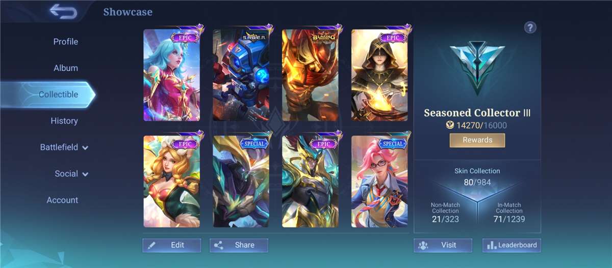 Скриншоты к игре Mobile Legends продажа аккаунта к игре Mobile Legends