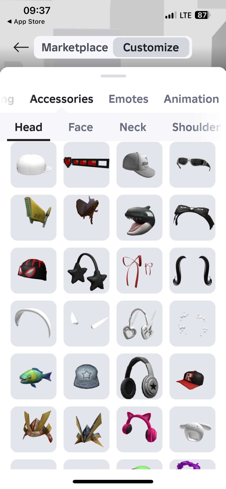Скриншоты к игре Roblox продажа аккаунта к игре Roblox