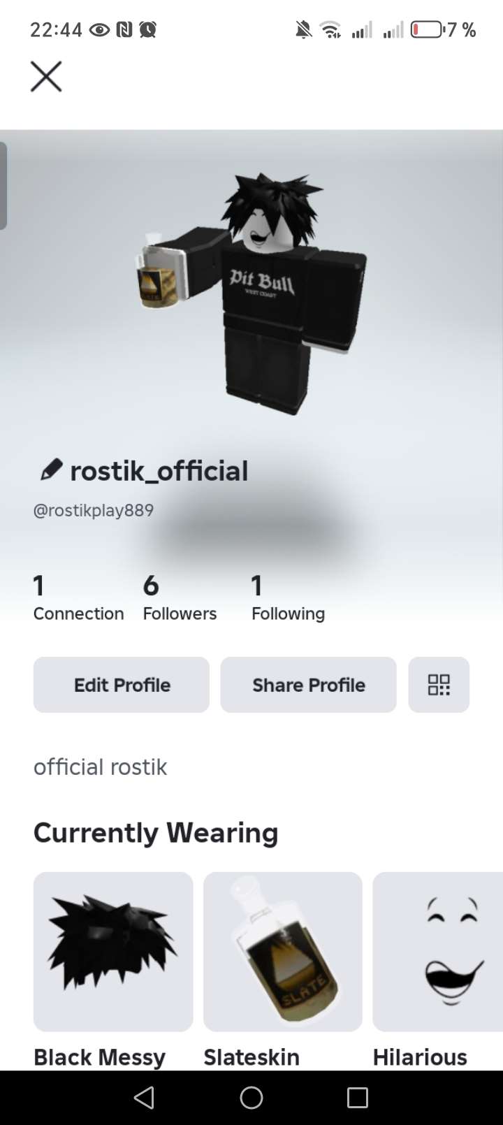 продажа аккаунта к игре Roblox