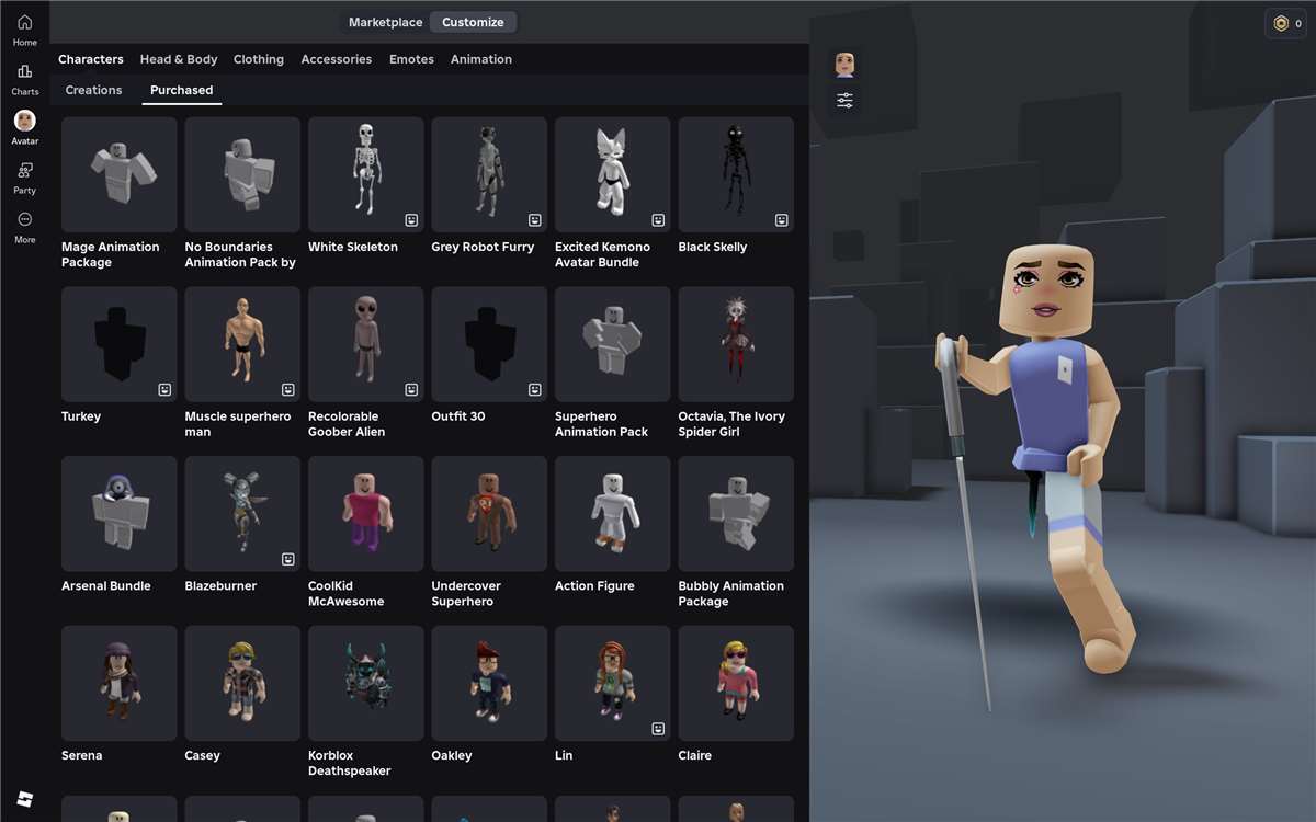 продажа аккаунта к игре Roblox