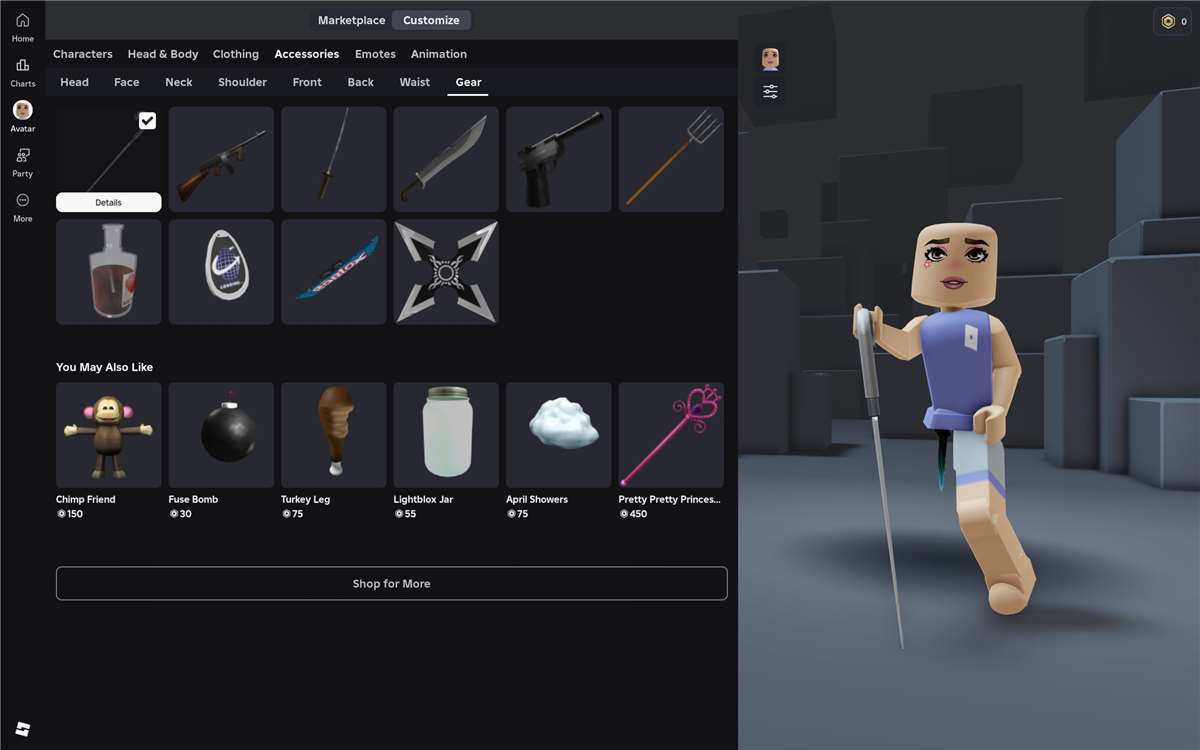 продажа аккаунта к игре Roblox