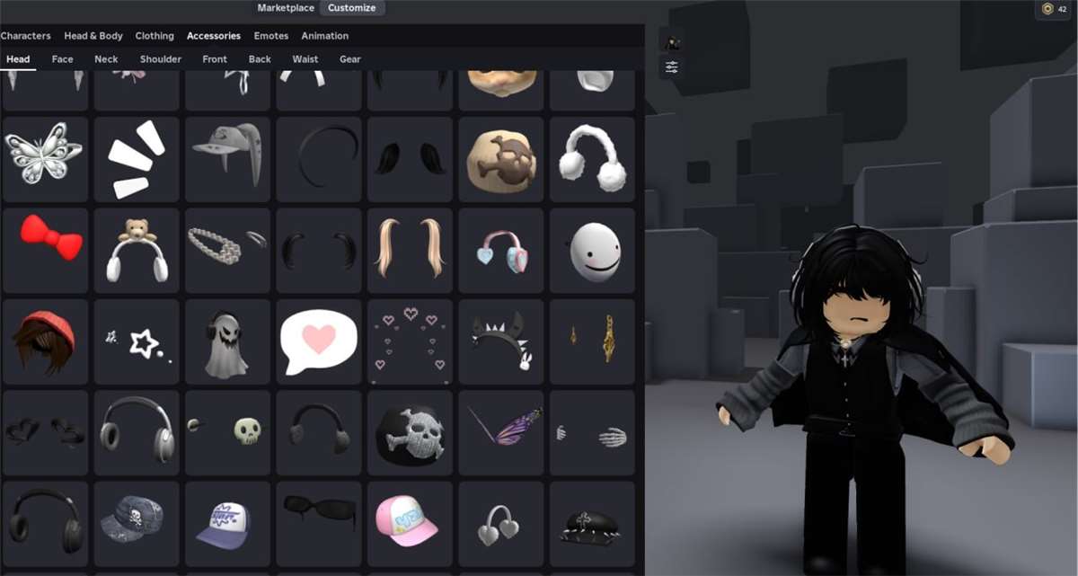 продажа аккаунта к игре Roblox