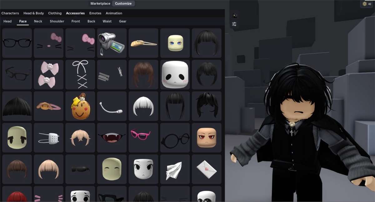 продажа аккаунта к игре Roblox