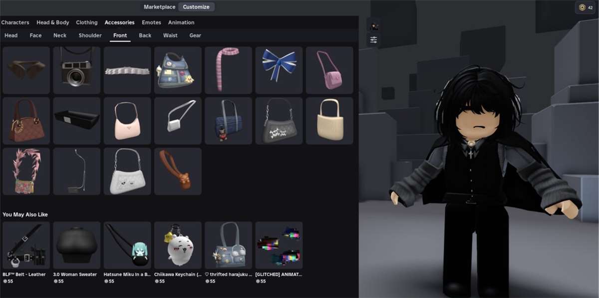 продажа аккаунта к игре Roblox