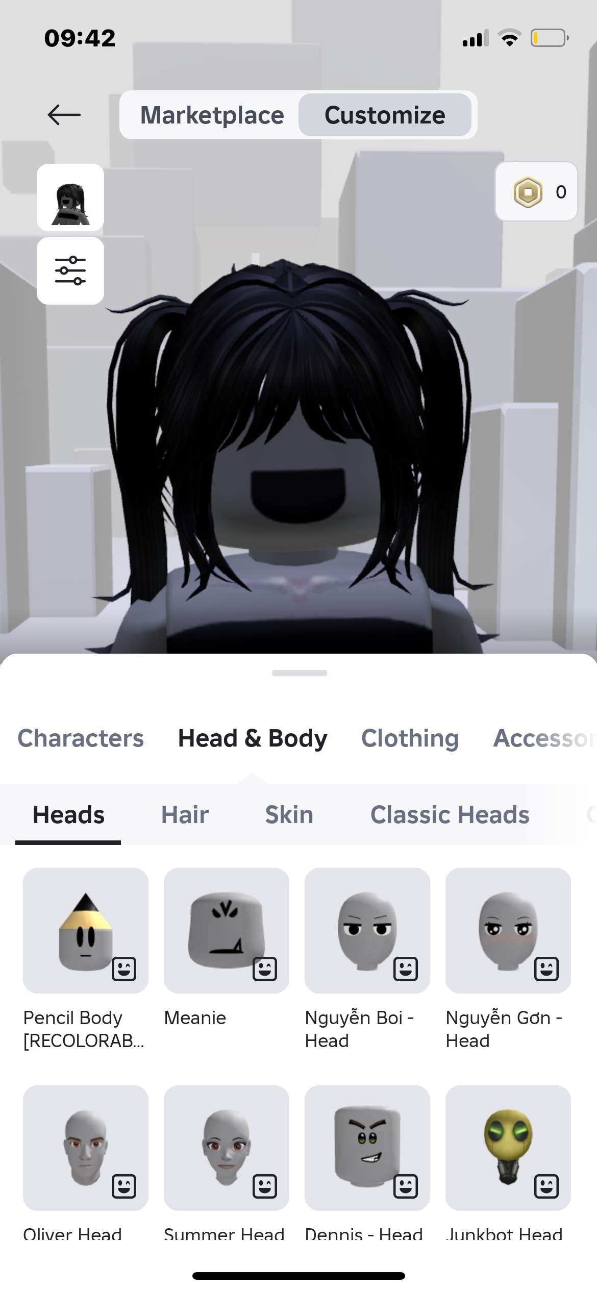 продажа аккаунта к игре Roblox