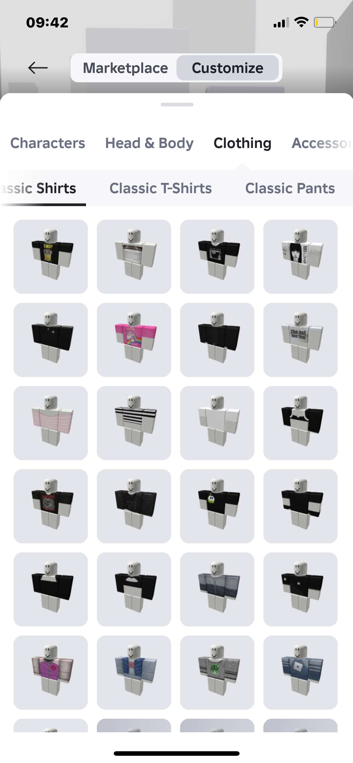 продажа аккаунта к игре Roblox