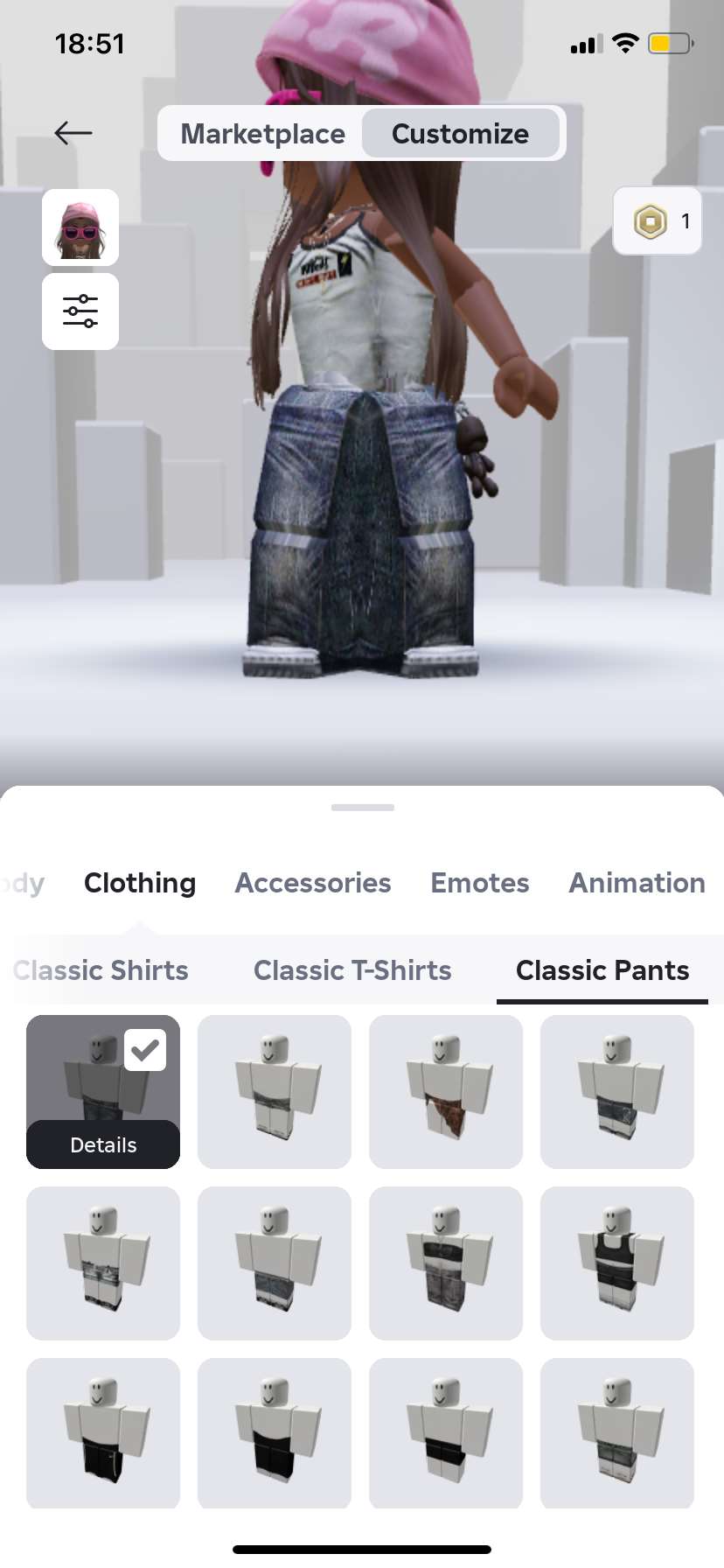 продажа аккаунта к игре Roblox