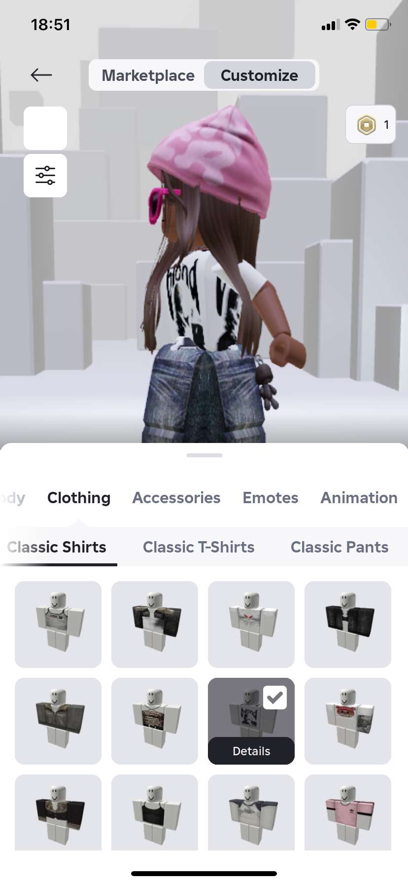 продажа аккаунта к игре Roblox