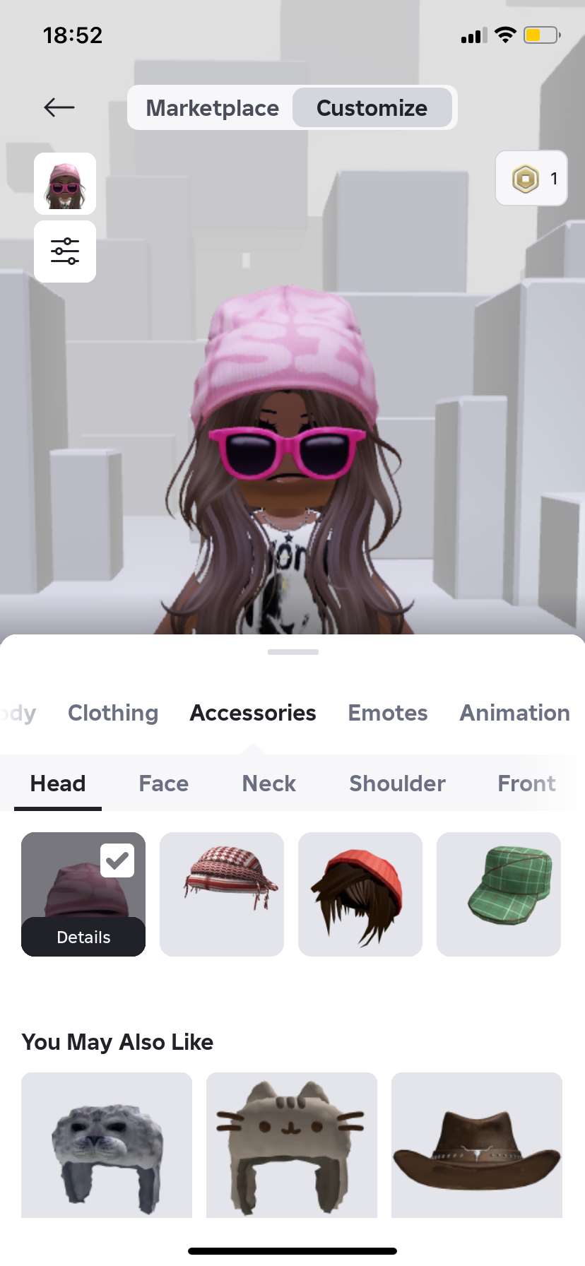 продажа аккаунта к игре Roblox