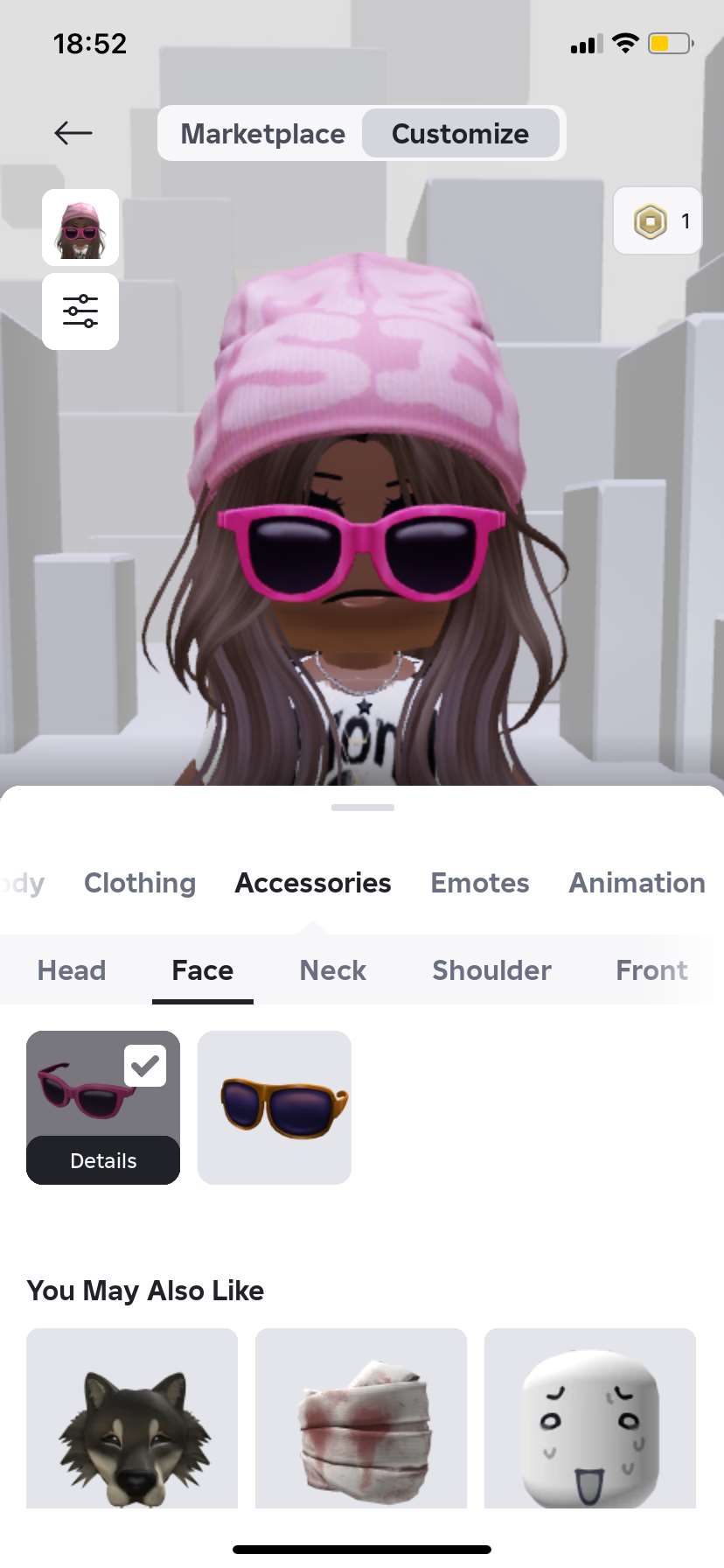 продажа аккаунта к игре Roblox