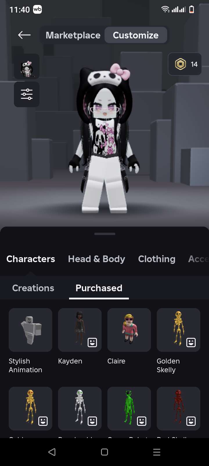 продажа аккаунта к игре Roblox