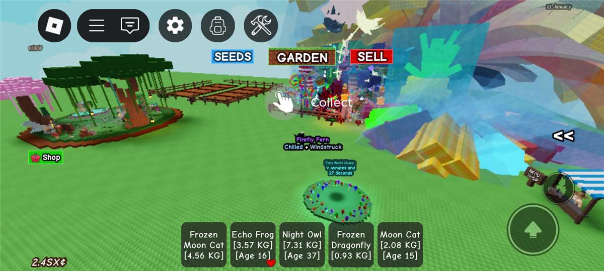 продажа аккаунта к игре Grow a Garden