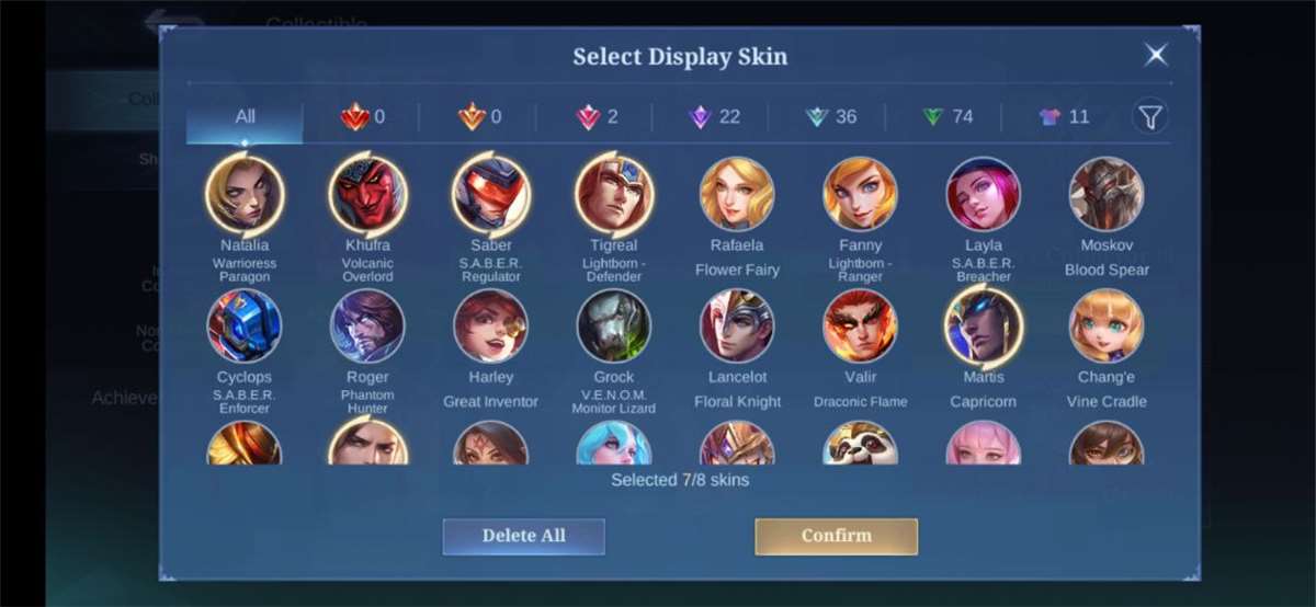 продажа аккаунта к игре Mobile Legends