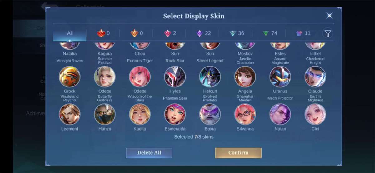 продажа аккаунта к игре Mobile Legends