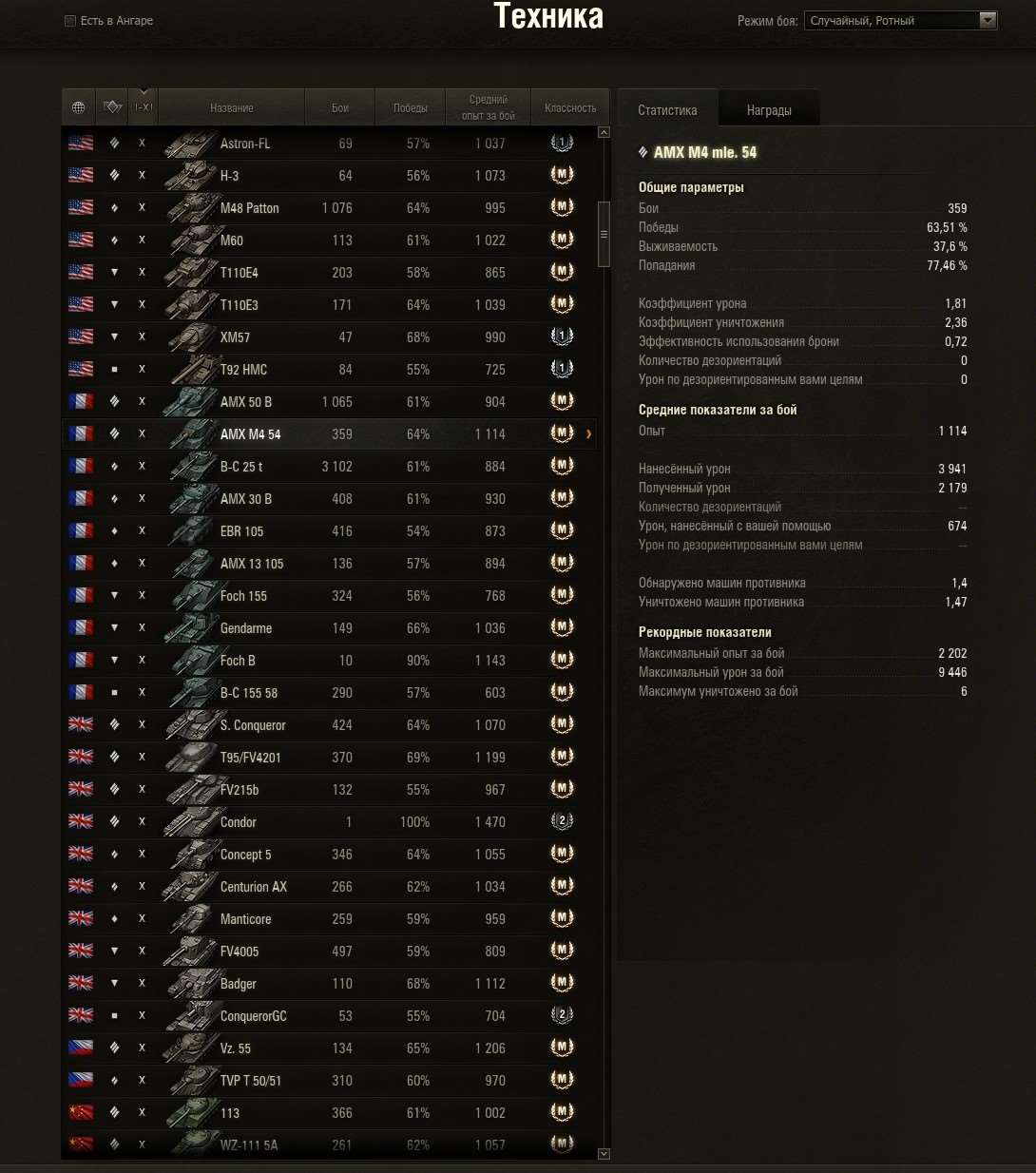 продажа аккаунта к игре Мир Танков, WoT(Lesta, WG)