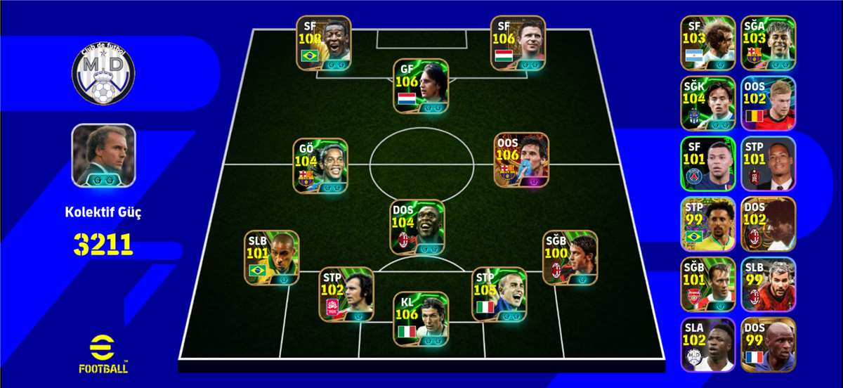 Скриншоты к игре Pes mobile продажа аккаунта к игре Pes mobile
