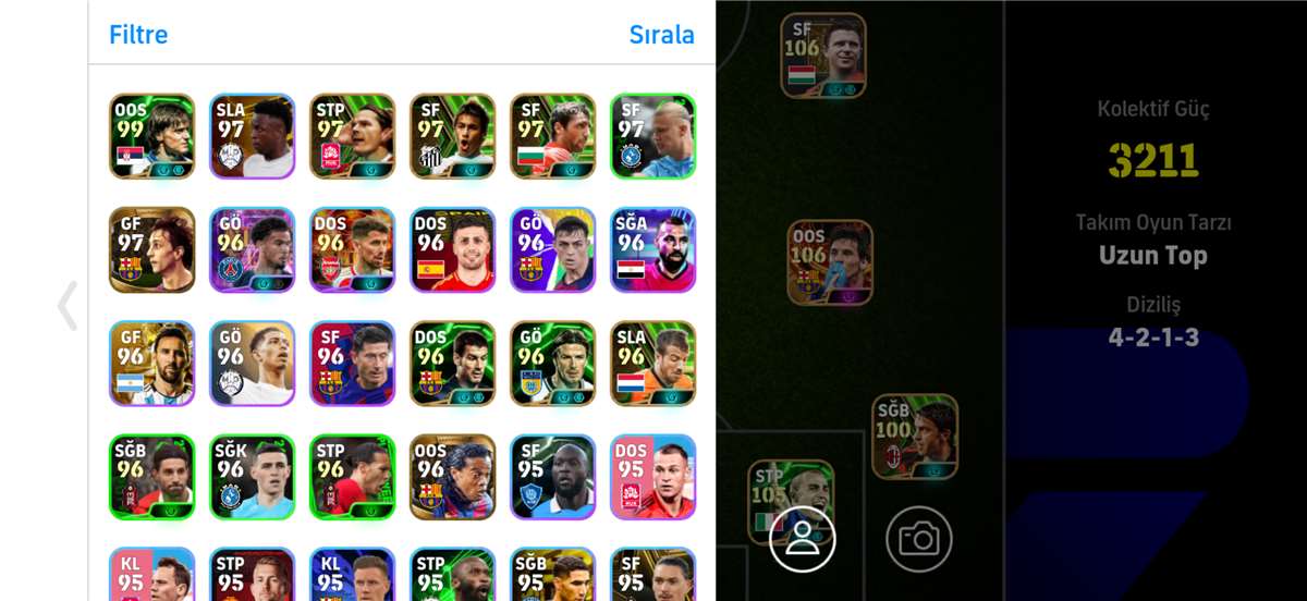 Скриншоты к игре Pes mobile продажа аккаунта к игре Pes mobile