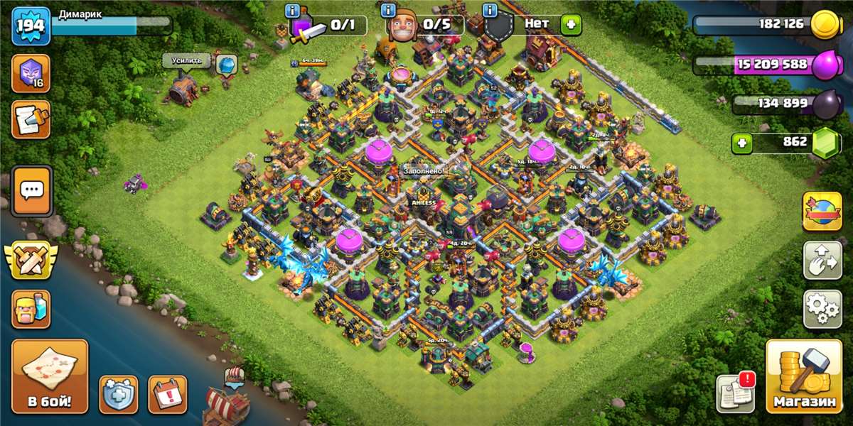 Скриншоты к игре Clash of Clans продажа аккаунта к игре Clash of Clans