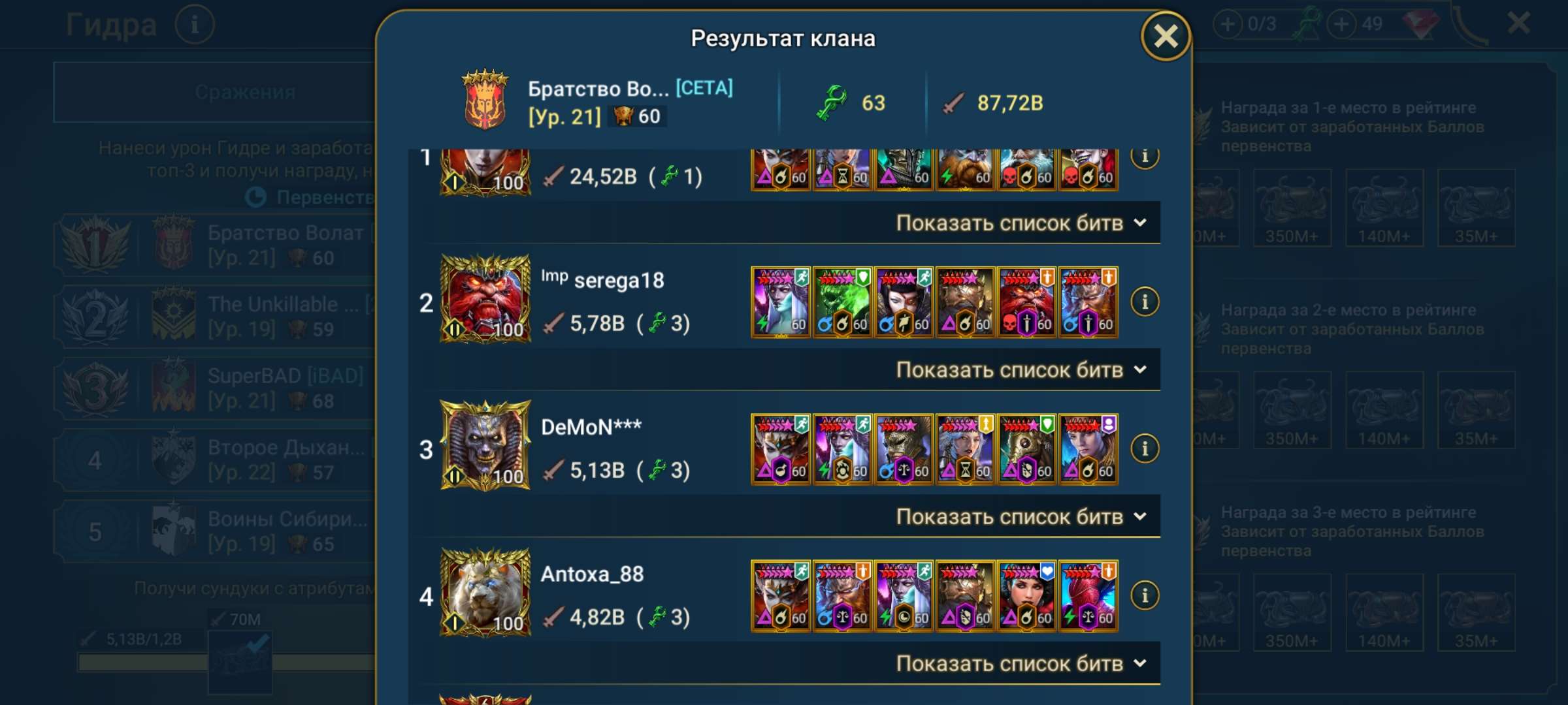 продажа аккаунта к игре Raid Shadow Legends