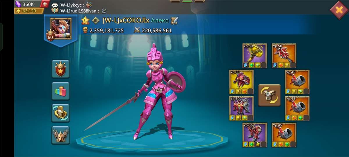 продажа аккаунта к игре Lords Mobile